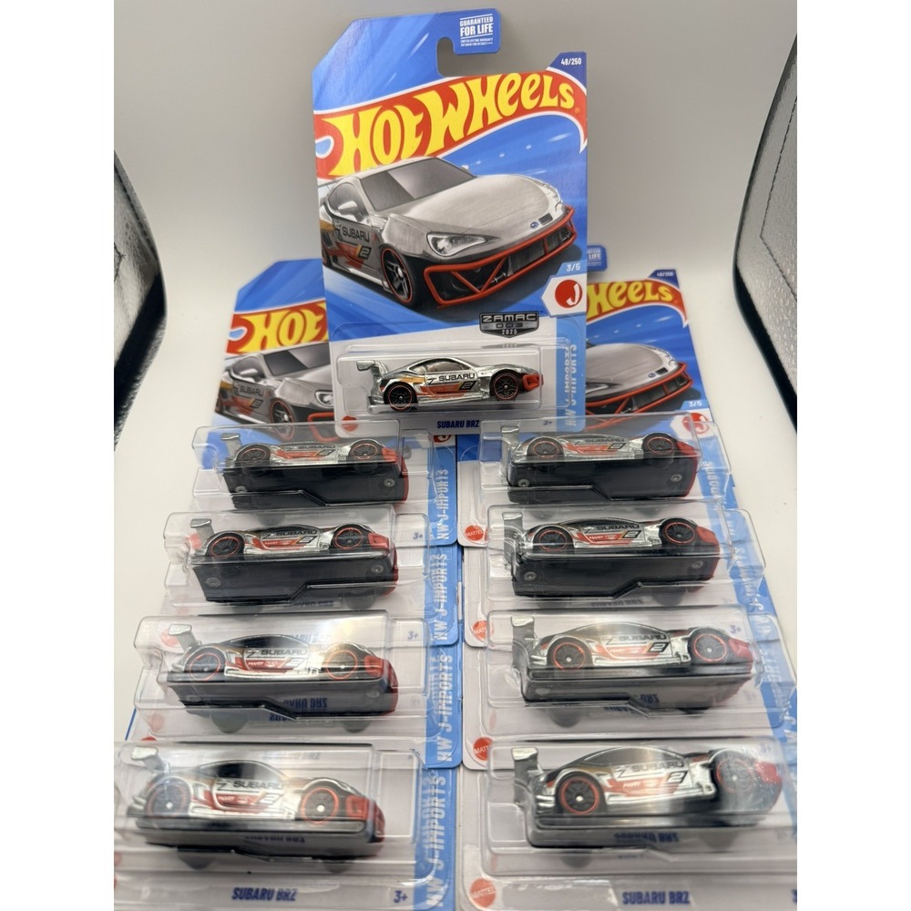 2025 HOT WHEELS lot of 9 ZAMAC Subaru BRZ see Photo's